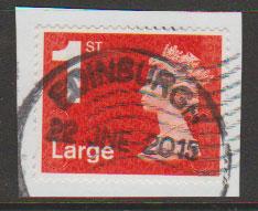 GB QE II Machin SG U2960a - 1st vermillion  Large - MA14 - No Source Code