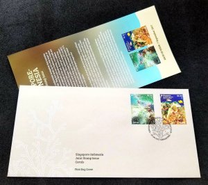 *FREE SHIP Singapore Indonesia Joint Issue Coral 2017 Fish Reef Marine Life (FDC