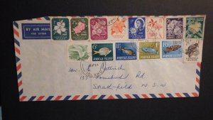 1964 First Day Cover FDC Norfolk Island to Strathfield New South Wales Australia