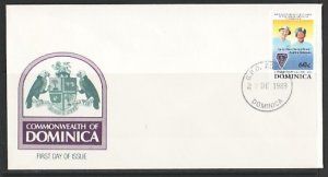 Dominica, Scott cat. 1230. Girl Scout Movement value. First Day Cover. ^