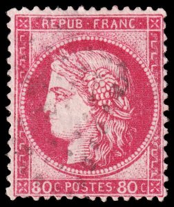 France Scott 63 (1872) Used F, CV $11.50 C