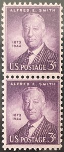 Scott #937 1945 3¢ Alfred E. Smith MNH OG pair