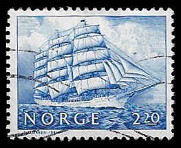 Norway #785 Used; 2.2k Training Ship - Christian Radich (1981)
