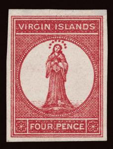 Virgin Islands Scott 16a Gibbons 37 Proof Stamp