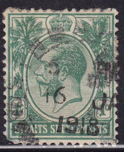 Straits Settlements 149 USED 1912 KGV 1¢