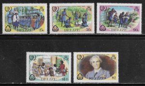 Belize Scott #'s 745 - 749 MNH