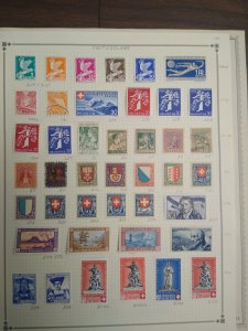collection on pages Switzerland 1932-39 and back of book 1913-38 QI: CV $485