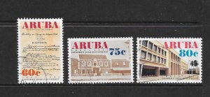ARUBA #78-80  POSTAL SERVICE   USED