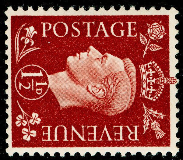 SG464a 1½d red-brown NH MINT. WMK SIDE