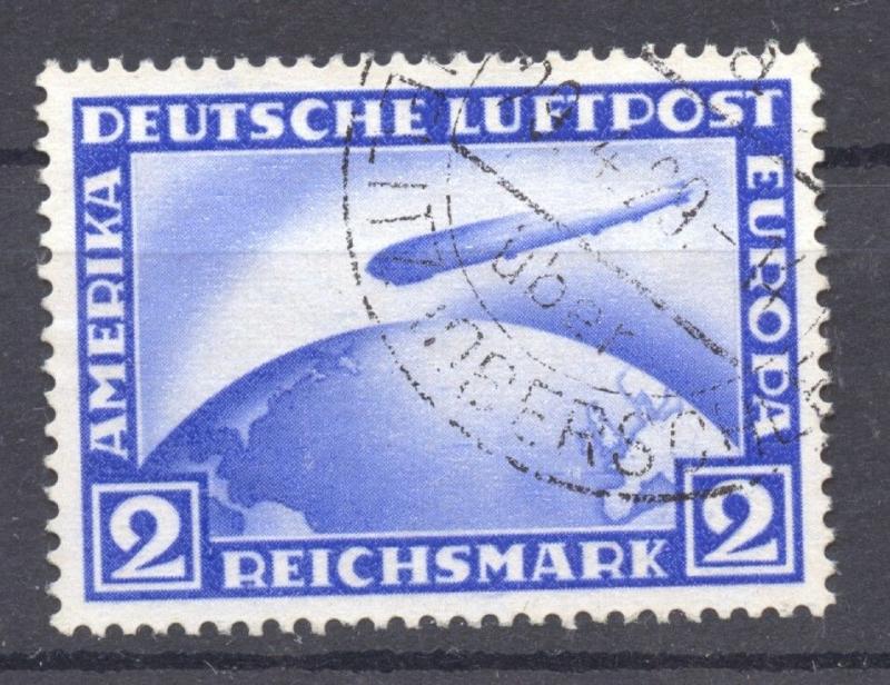 Germany, 1928 Zeppelin Airmail Scott # C 36  used, no faults. 