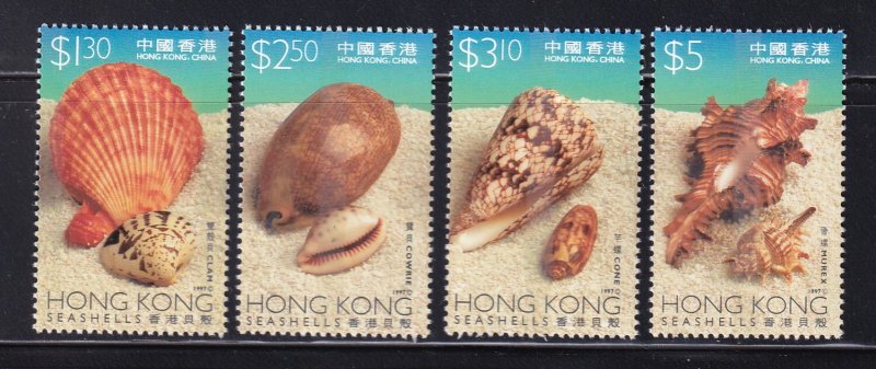 Hong Kong 1997 Sc 803-6 Shells MNH