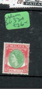 MALAYA  MALACCA   (P0305B)  QEII   $2.00   SG 37    MOG   