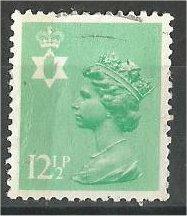 GREAT BRITAIN, N IRELAND, Machins, 1983, used 121/2p lt emer, Scott NIMH19