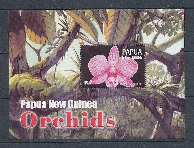 PAPUA NEW GUINEA PNG 2004 ORCHIDS FLOWERS K2 K7 MNH SHEETS x 2 (PAP132)