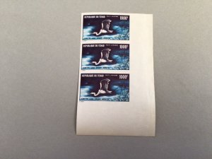 Chad Rare Egret Bird 1971 Airmail mint never hinged imperf stamps block 65053