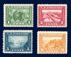 US STAMPS #397- 400 PANAMA-EXPOSITION SET PERF 12 M/OG #33 CV: $205