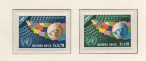 SCOTT#  79-80   singles     MNH   UN  GENEVA   1978