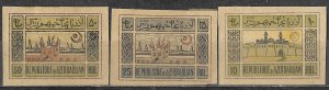 Azerbaijan 1919 Stamps National Symbols White Paper Mint 