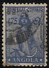 ANGOLA  Porgugese Colonies Sc 258A  Used, VF  $1.75 Ceres