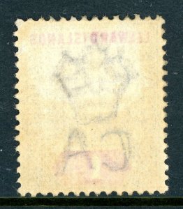 Leeward Islands 1902 British KEVII 1d Violet & Carmine Sc #21 VFU R909 ⭐⭐⭐⭐⭐