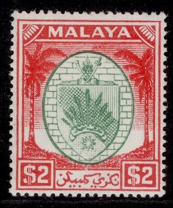 MALAYSIA - Negri Sembilan GVI SG61, $2 green & scarlet, M MINT. Cat £26.