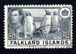 Falkland Islands SC #93   VF, Used, Gentoo Penguins, CV $22.50 .... 1930066