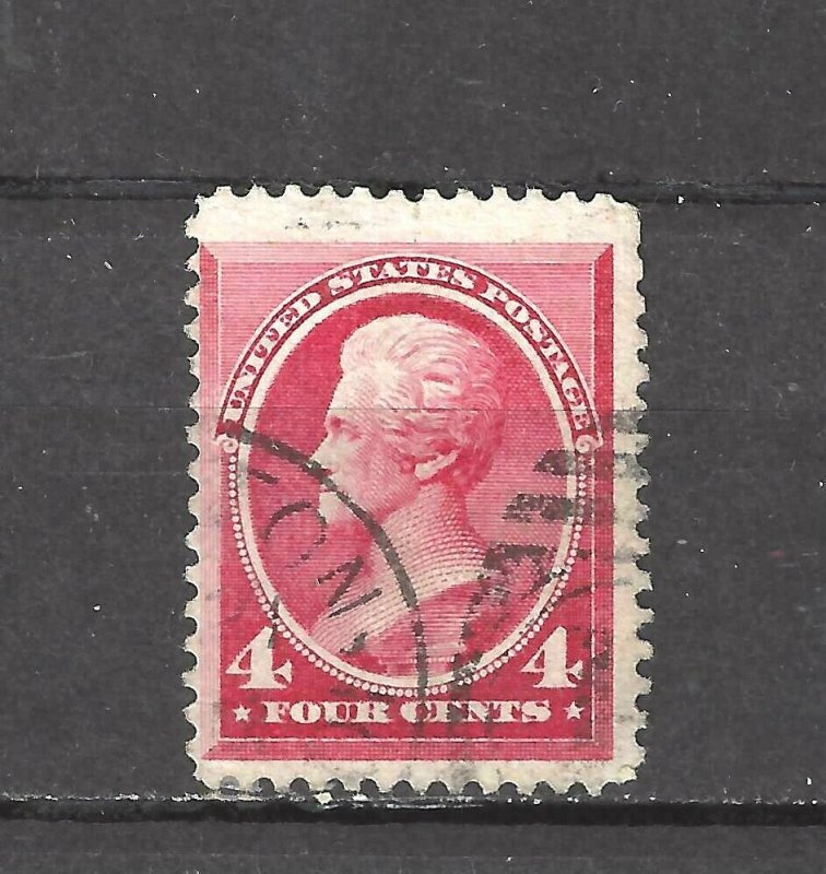 #215 US 4 CENT PALE ROSE-JACKSON-USED-N/G-FINE 