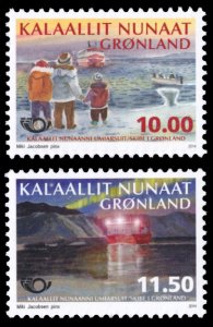 Greenland 2014 Scott #670-671 Mint Never Hinged