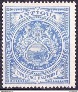 ANTIGUA 1908 KEDVII 2.5d Blue ARMS SG46a MH