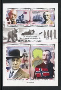 NIGER 2023 95th MEMORIAL ANNIVERSARY OF ROALD AMUNDSEN SHEET MINT NEVER HINGED