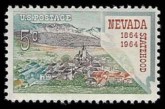 U.S. #1248 MNH; 5c Nevada Statehood (1964)