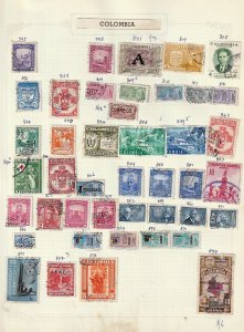 COLOMBIA Old/Mid M&U Collection on Pages (Aprx 250+Items) Goy 3194