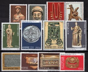 ZAYIX Cyprus 452-463 MNH Planes Housing Statues Jewelry 090222S11 