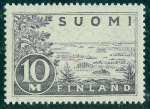 FINLAND #178 (160l) 10mk gray lilac, og, LH, XF, Scott $55.00