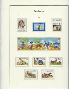 AUSTRALIA- ALMOST COMPLETE 1980-1995-MINT NH -LIGHTHOUSE HINGELESS PAGES/BINDER