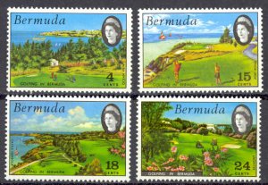 Bermuda Sc# 284-287 MH 1971 Golf Courses