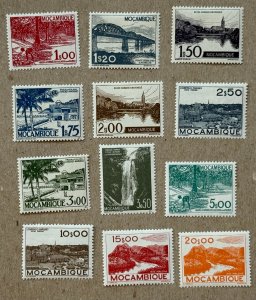 Mozambique 1951 Scenes high values, unused. SEE NOTE. Scott 313-324, CV $67.35