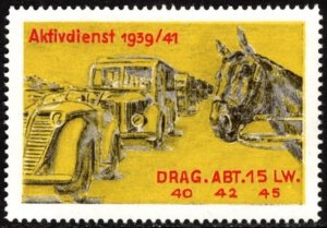 1939 Switzerland Soldiers Stamp 40th Dragoon Cavalry Squadron