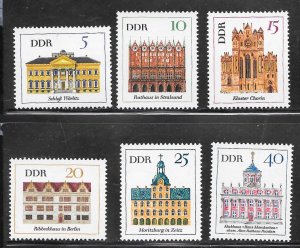 Germany DDR #888-93 MNH Set of Singles Collection / Lot (my2)