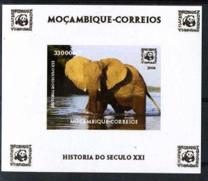 Mozambique 2006 WWF Endangered specie Elephant Deluxe s/s mnh.vf