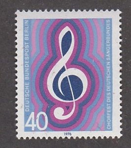 Germany - Berlin # 9N386, Treble Clef, Mint NH