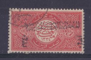 1916 STAMP OPTED WITH KINGDOM OF HEJAZ 1340 HAND STAMP COLLECTION ITEM FINE USED