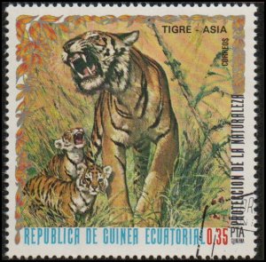 Equatorial Guinea sw1231 - Cto - 0.35p Tiger (1976)