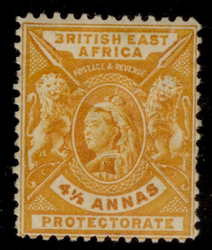 BRITISH EAST AFRICA QV SG71, 4½a orange-yellow, M MINT. Cat £19.