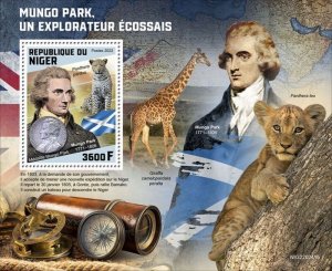 Niger - 2022 Scottish Explorer Mungo Park - Stamp Souvenir Sheet - NIG220241b