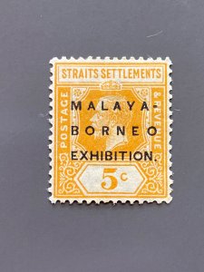 Straits Settlements 186d VF MH.  Scott 3.25