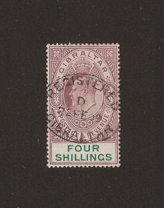 GIBRALTAR 1906 SG 63 USED Cat £425 . CERT