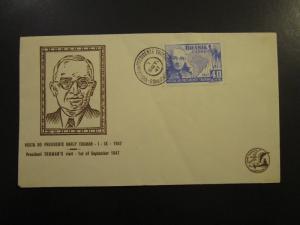 Brazil 1947 Truman Series Cacheted / Unaddressed FDC - Z6035