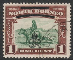 North Borneo Scott 223 - SG335, 1947 GviR Crown Colony 1c used