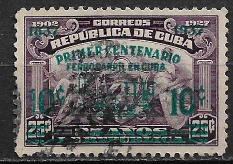 1937 Cuba 355 Centenary of Cuban Railroads used